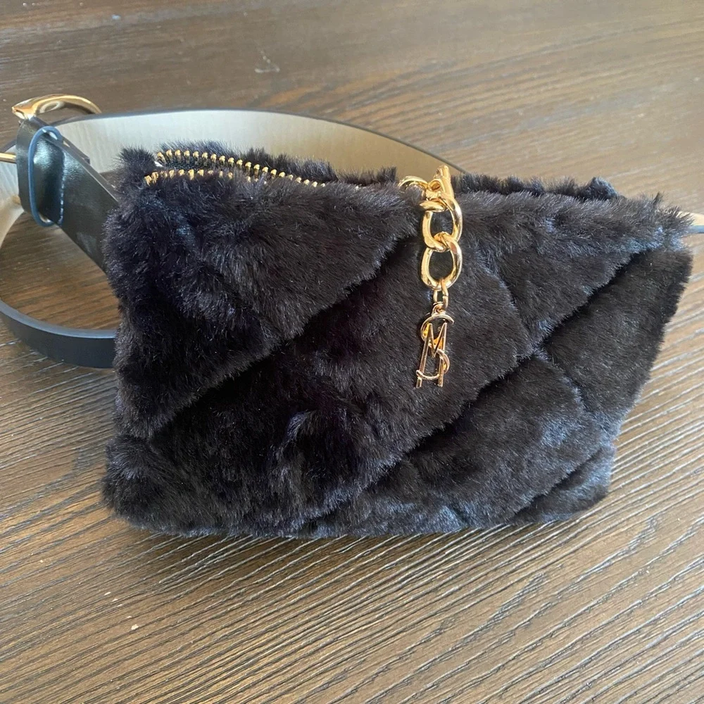 NEW Steve Madden faux-fur belt bag fanny pack